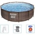 Steel Pro max Swimming Pool-Set Deluxe Series Rund 366x100 cm Bestway