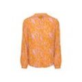 Bluse mit Print - Orange - Gr.: 40