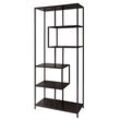 riess-ambiente Bücherregal SLIM LINE - Industrial 185cm Esche schwarz sechs Regalböden pflegeleicht