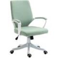 Bürostuhl Schreibtischstuhl Home-Office-Stuhl mit Wippenfunktion Rückenlehne höhenverstellbarer dick gepolstert ergonomisch 360°-Drehräder Polyester