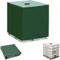 Container Abdeckung 1000L Outdoor ibc 120x100x116cm Container Abdeckung UV-Schutz Frostschutz Regenwassertank Hülle Haube Wasserdichte Schutzhülle