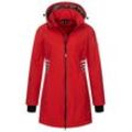 Softshelljacke ARCTIC SEVEN "ASGiuliana", Damen, Gr. 4XL, rot, Obermaterial: 96% Polyester, 4% Elasthan; Innenmaterial: 100% Polyester, Jacken, mit abnehmbarer Kapuze