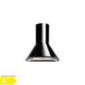 Lumio Neo Retro-Dunstabzugshaube 60cm 610m³/h A Edelstahl schwarz Schwarz