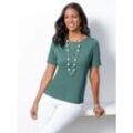 Kurzarmshirt LADY "Shirt" Gr. 48, grün (jade) Damen Shirts Jersey