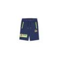 Sweatshorts ALPHA INDUSTRIES "Alpha Industries Men - Shorts Mars Neon Short" Gr. L, Normalgrößen, blau (new navy), Herren, Shell: 80% Cotton, 20% Polyester, Hosen