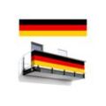 MuchoWow Balkonsichtschutz Deutsch - Flagge - Deutschland (1-St) Sichtschutz Zaun 120 cm hoch, Sichtschutzmatte PVC, 500x120 cm, bunt