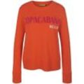 Rundhals-Pullover aus Schurwolle und Kaschmir FLUFFY EARS orange