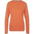 Rundhals-Pullover aus Schurwolle und Kaschmir include orange