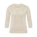 Rundhals-Pullover Anna Aura beige