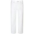 7/8-Hose Modell Chino turn up Mac weiss