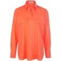 Bluse Hemdkragen Peter Hahn orange