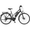 E-Bike FISCHER FAHRRAD "VIATOR 3.0 Damen 49" E-Bikes Gr. 49 cm, 28 Zoll (71,12 cm), schwarz Pedelec, Elektrofahrrad für Damen u. Herren, Trekkingrad