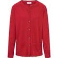 Strickjacke aus 100%Schurwolle Pure Tasmanian Wool Peter Hahn rot