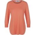 Rundhals-Pullover aus Seide und Kaschmir Peter Hahn Seide/Kaschmir orange