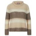 Rundhals-Pullover include beige