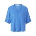 V-Pullover im Oversized-Style Peter Hahn blau