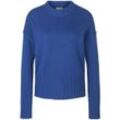 Rundhals-Pullover aus Schurwolle und Kaschmir include blau