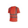 High Visibility T-Shirt - Kurze Ärmel - Fluoreszierend Rot - 4XL - Rouge