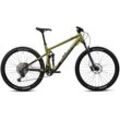 Mountainbike GHOST "Riot Trail AL" Fahrräder Gr. 42cm, 27,5 Zoll (69,85cm), grün (grün, schwarz) für Damen und Herren, Kettenschaltung