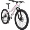 Mountainbike BIKESTAR Gr. 41, weiß, Fahrräder, 41cm, 26 Zoll (66,04cm), für Damen und Herren, Kettenschaltung