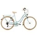 Cityrad KS CYCLING "Casino", blau (beige), Fahrräder, 54cm, 28 Zoll (71,12cm), für Damen, Kettenschaltung