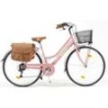 Cityrad "Citybike 605 Lady" Gr. 46, rosa (rosa, rosa), VENICE - I LOVE ITALY, Fahrräder, 46cm, 28 Zoll (71,12cm), für Damen, Kettenschaltung