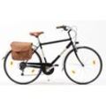 Cityrad "Citybike 605 Man" Gr. 50, schwarz (schwarz, schwarz), VENICE - I LOVE ITALY, Fahrräder, 50cm, 28 Zoll (71,12cm), für Herren, Kettenschaltung