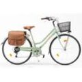 Cityrad "Citybike 605 Lady" Gr. 46, grün (mint, grau), VENICE - I LOVE ITALY, Fahrräder, 46cm, 28 Zoll (71,12cm), für Damen, Kettenschaltung