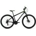 Mountainbike KS CYCLING "Xceed" Gr. 42, schwarz (schwarz, schwarz), Fahrräder, 42cm, 29 Zoll (73,66cm), für Herren, Kettenschaltung