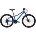 Mountainbike BIKESTAR Gr. 41, blau, Fahrräder, 41cm, 26 Zoll (66,04cm), für Damen und Herren, Kettenschaltung