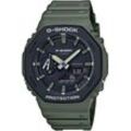 Chronograph CASIO G-SHOCK "GA-2110SU-3AER" Armbanduhren grün Herren Quarzuhr, Armbanduhr, Herrenuhr, digital, bis 20 bar wasserdicht