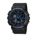 Chronograph CASIO G-SHOCK "GA-100-1A2ER" Armbanduhren schwarz Herren Quarzuhr, Armbanduhr, Herrenuhr, digital, bis 20 bar wasserdicht