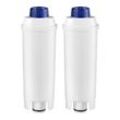 Trade Shop - 2x Trade-Shop Wasser-Filter ersetzt dls C002, SER3017, 5513292811, 8004399327252 für DeLonghi Kaffeevollautomaten (z.B. Magnifica,