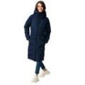 Winterjacke MARIKOO "Tomomii XVI" Gr. L, blau (navy) Damen Jacken warmer Winter Stepp Mantel mit Kapuze