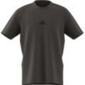 adidas T-Shirt "TIE-INS", schnelltrocknend, atmungsaktiv, für Herren, grau, S