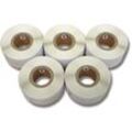 Set 5x Etiketten-Rolle 25mm x 54mm (500 Etiketten) kompatibel mit Dymo LabelWriter LW400 Turbo, LW450 Duo, LW450 Etiketten-Drucker - Vhbw