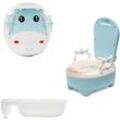 Kinder Töpfchen Kindertoilette Babytopf wc, Kinder Toilettensitz Toilettentrainer mit Griffe und Anti-Rutsch, für Kinder ab 1 jahr blau - Vingo