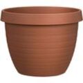 Country Star 40, Pflanzgefäß/Blumentopf/Pflanzkübel, rund, Farbe: Terracotta, hergestellt aus 100 % recyceltem Kunststoff, 3 Jahre Garantie, für den