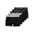 Jack & Jones Boxershorts Boxershorts 5er-Pack Basic Set Trunks Unterhosen JACSOLID (5-St) 6769 in Schwarz, schwarz