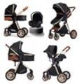 Casiloo® Kombi-Kinderwagen 3in1 Kombikinderwagen Kinderwagen Babywanne Buggy + Auto Babyschale