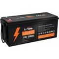 Litime - 12V 100Ah Group 24 Bluetooth LiFePO4 Lithium Batterie & 12V 20A Lithium Batterieladegerät (Zwei Pakete werden separat versendet)