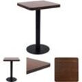 Bistrotisch Dunkelbraun 50x50 cm mdf - Esstische - Braun - The Living Store