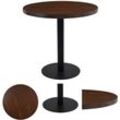 Bistrotisch Dunkelbraun 80 cm mdf - Esstische - Braun - The Living Store