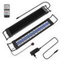 Led Aquarien Beleuchtung Aquarium Lampe rgb Fisch Tank Skalierbar Aufsetzleuchte mit Fernbedienung,55-80CM - Swanew