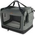 Vounot - Hundebox faltbar, Hundetransportbox robust für Katze & Hunde 82x60x60 cm xl Grau