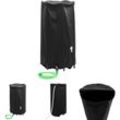 Wassertank mit Wasserhahn Faltbar 250 l pvc - Bewässerungssysteme - Schwarz - The Living Store