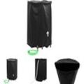 Wassertank mit Wasserhahn Faltbar 380 l pvc - Bewässerungssysteme - Schwarz - The Living Store