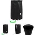 Wassertank mit Wasserhahn Faltbar 500 l pvc - Bewässerungssysteme - Schwarz - The Living Store