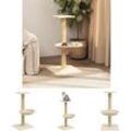 The Living Store Kratzbaum mit Sisal-Kratzsäule Creme 74 cm - Kratzbäume