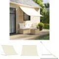 Markise Einziehbar Creme 250x150 cm Stoff und Stahl - Markisen - Creme - The Living Store